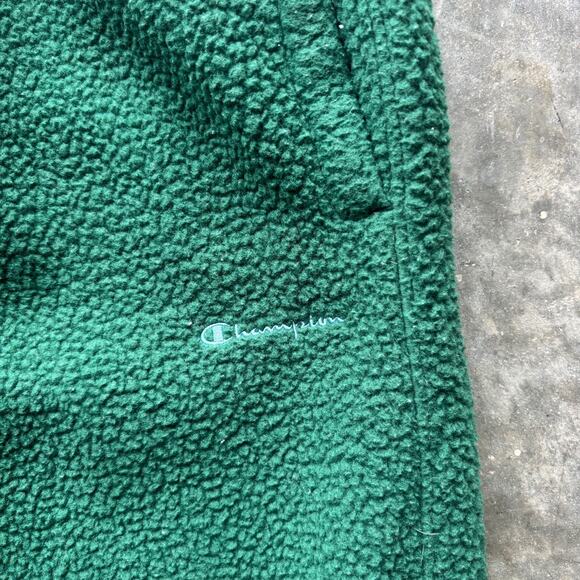 Champion Fleece Sweatpants Women's Small Green Joggers Activewear Pants Athletic - Picture 3 of 12